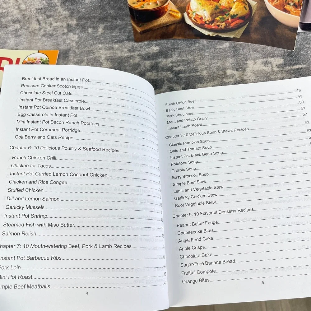 Instant Pot Mini for Two & Cosori Air Fryer Cookbook Lot 4 Books Beginners